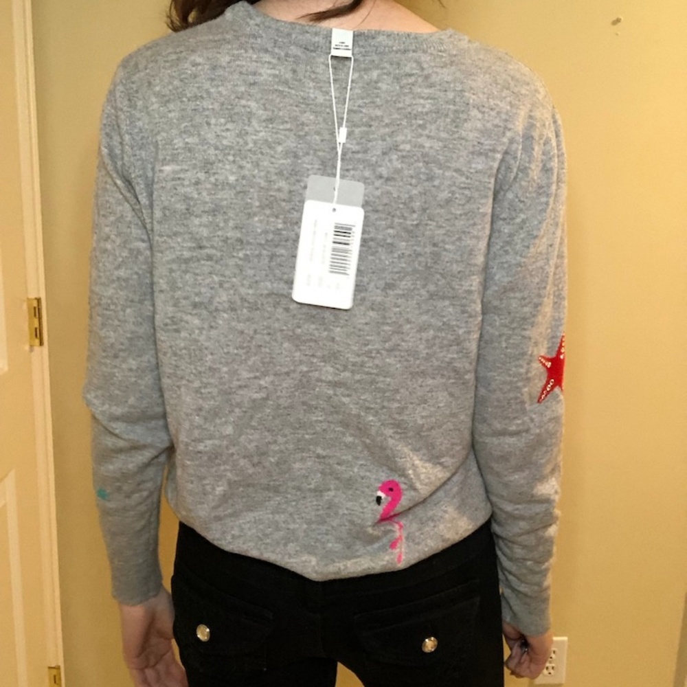 Autumn Cashmere Embellished Crewneck Sweater - Picture 4 of 6